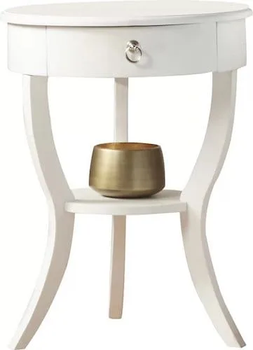 White end table