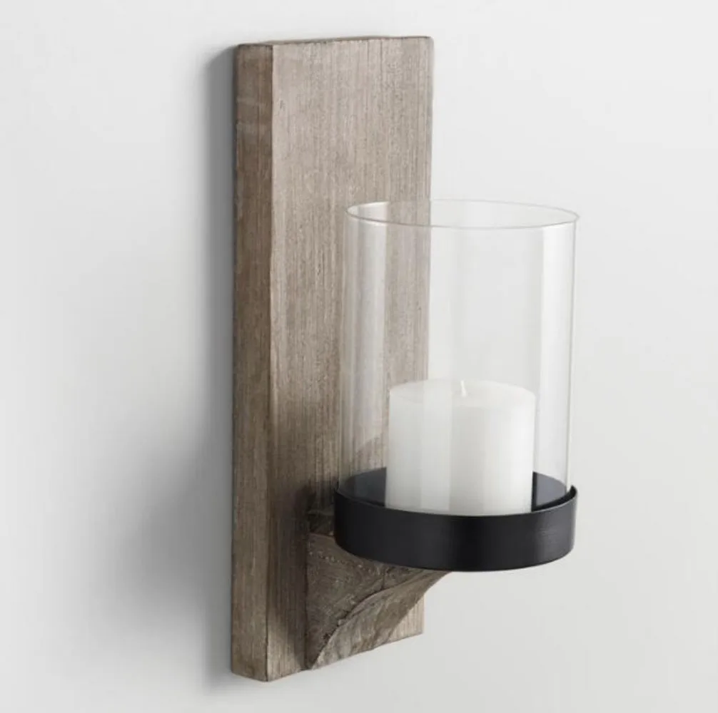 Rustic Wood Sconce