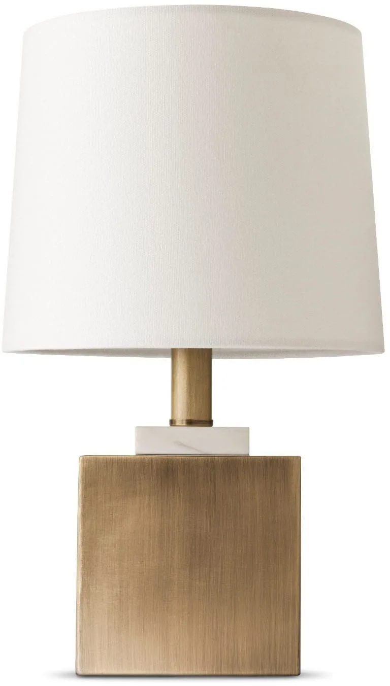 Marble Box Accent Lamps Brass