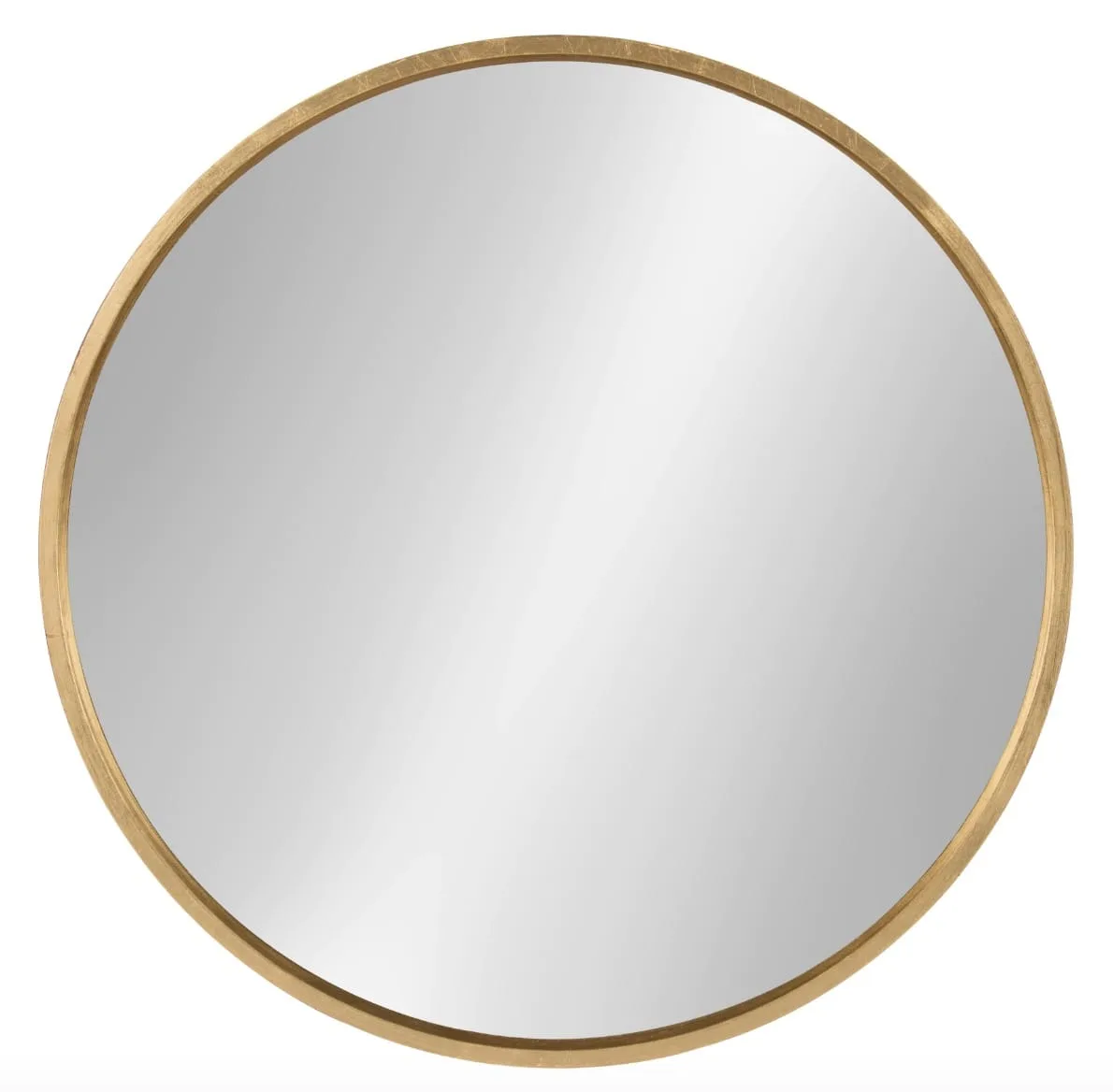 Kate and Laurel Travis Round Wood Accent Wall Mirror
