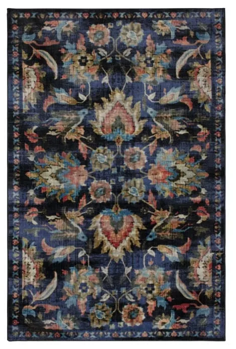 Barkhampstead Power Loom Medium Blue Area Rug