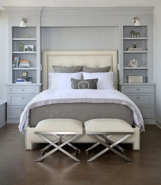 Vertical bookcase bedside table