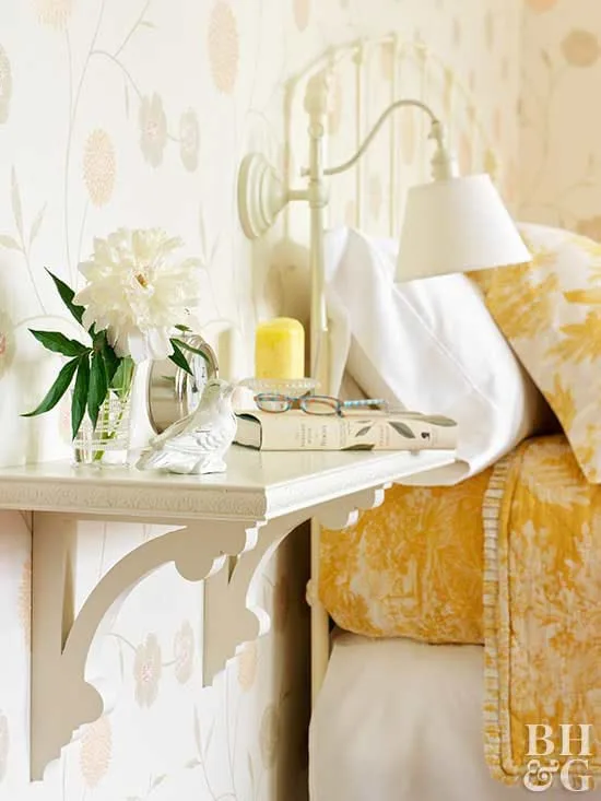 Wall shelves bedside table