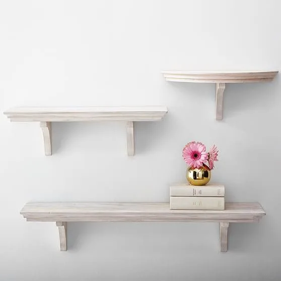 Aged White Shelf