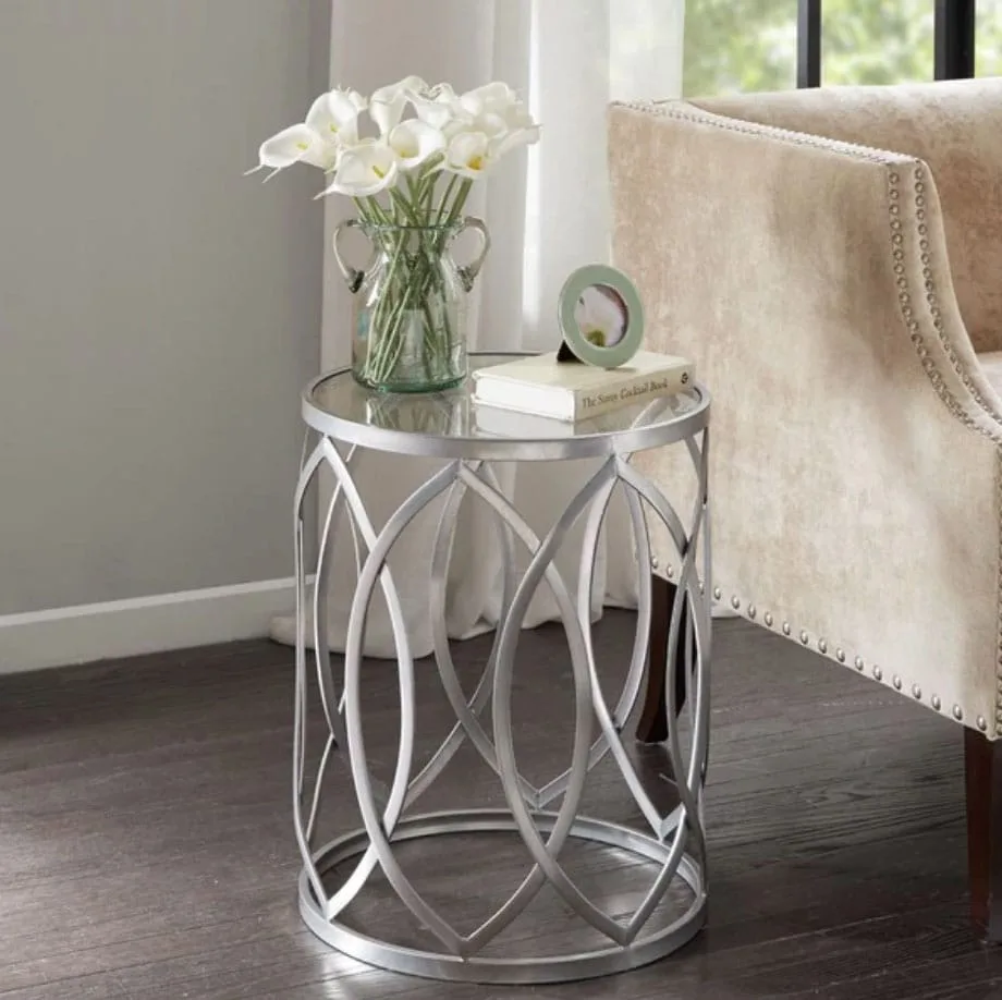Silver Drum Table
