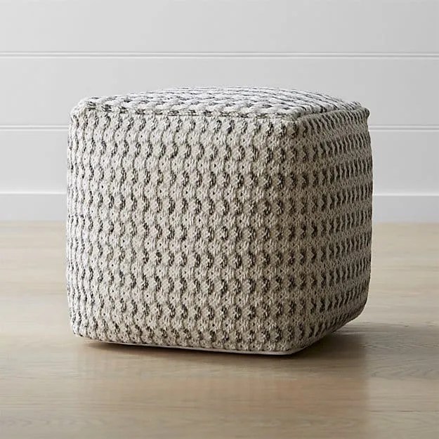 Briar 18x18 Neutral Pouf