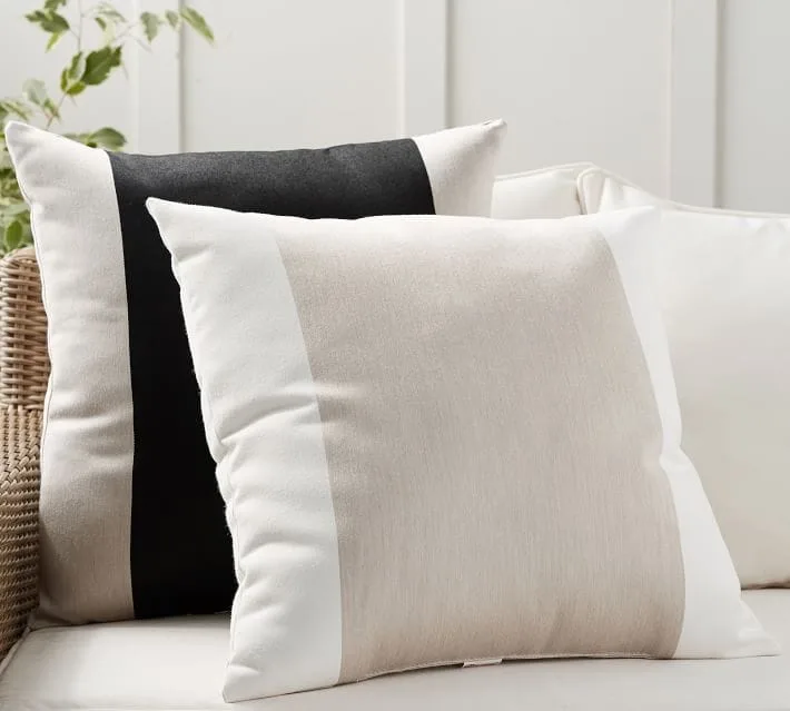 Sunbrella® Runway Stripe Indoor/Outdoor Pillow