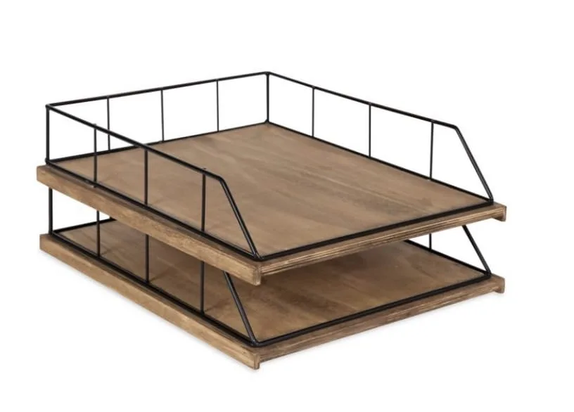 Kate and Laurel® Benbrook Stacked Letter Trays