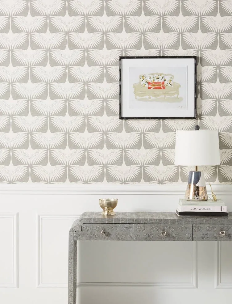 Feather Flock Chalk Wallpaper