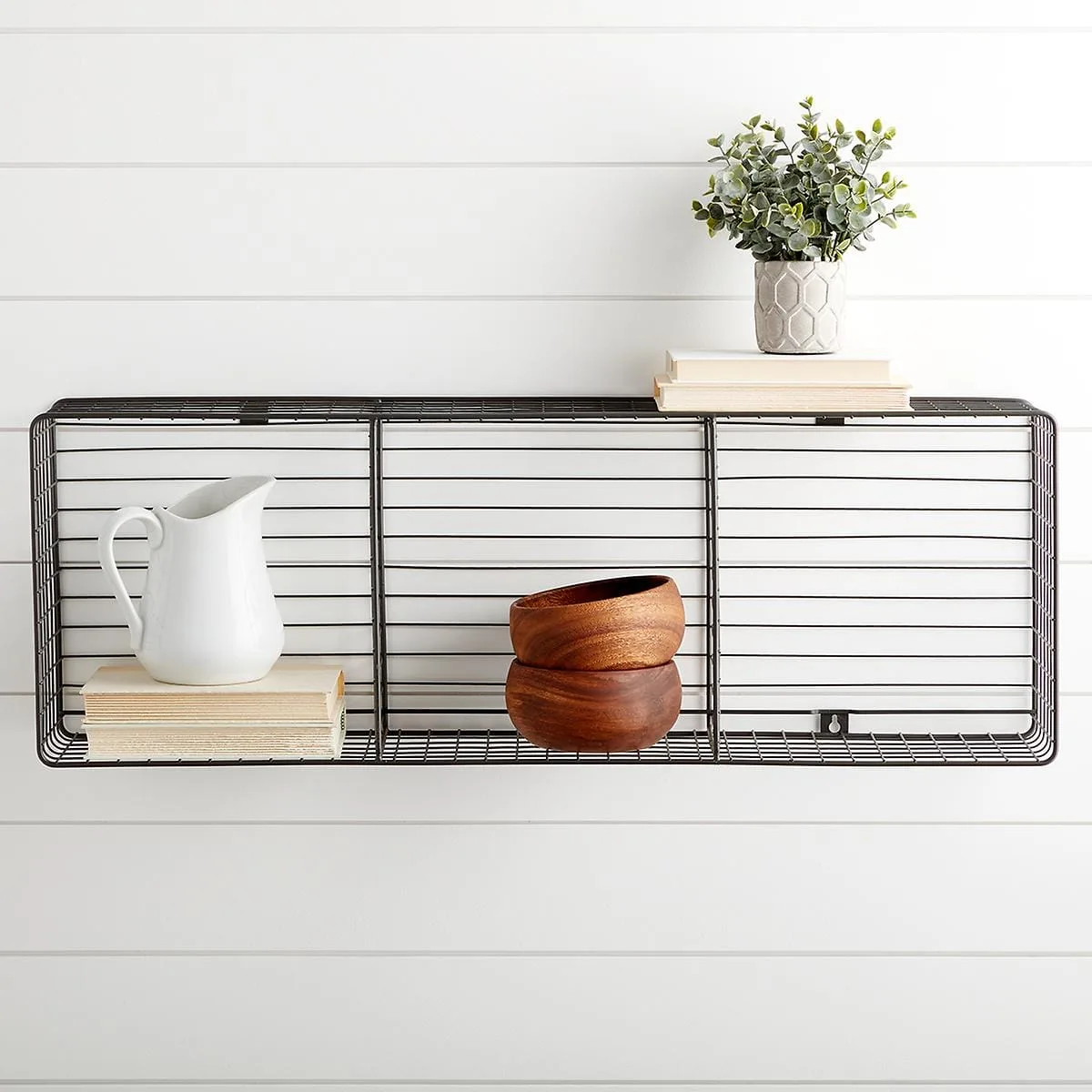 Wall Mount Triple WireStorage Cube Industrial Gray