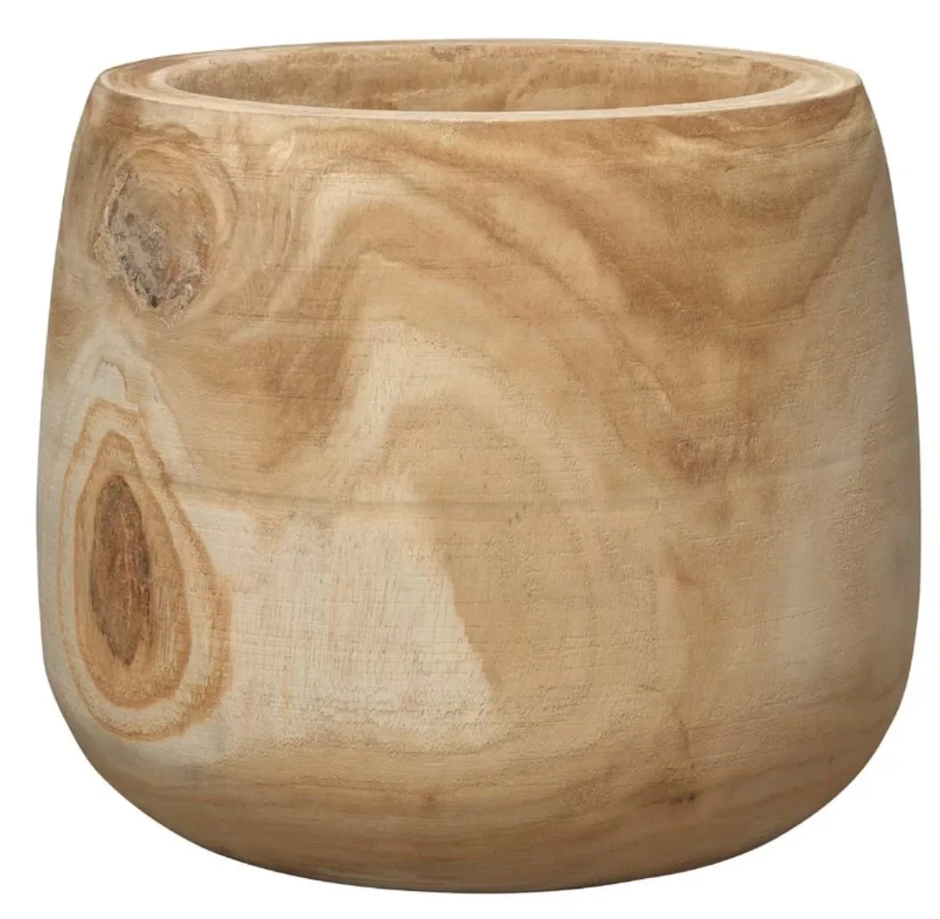 Archbald Cylinder Natural Wooden Vase