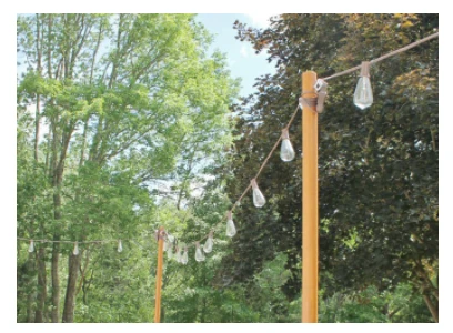 Hanging lights or Curtains: design detail 2