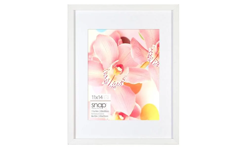 Snap 11"x14" Frame - White