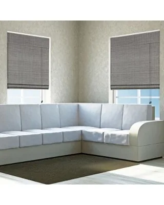 Arlo Blinds Privacy Grey Wash Bamboo Shade