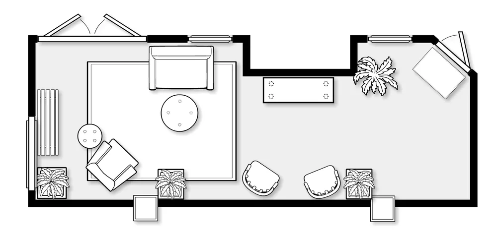 floor plan Option 2: design detail 1