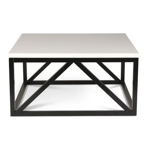 DeMotte Two Toned Wood Square Coffee Table