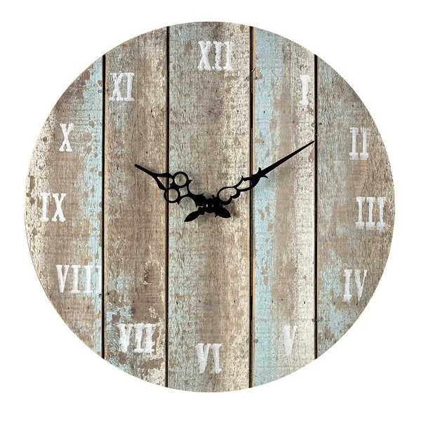 16" Round Wood Wall Clock
