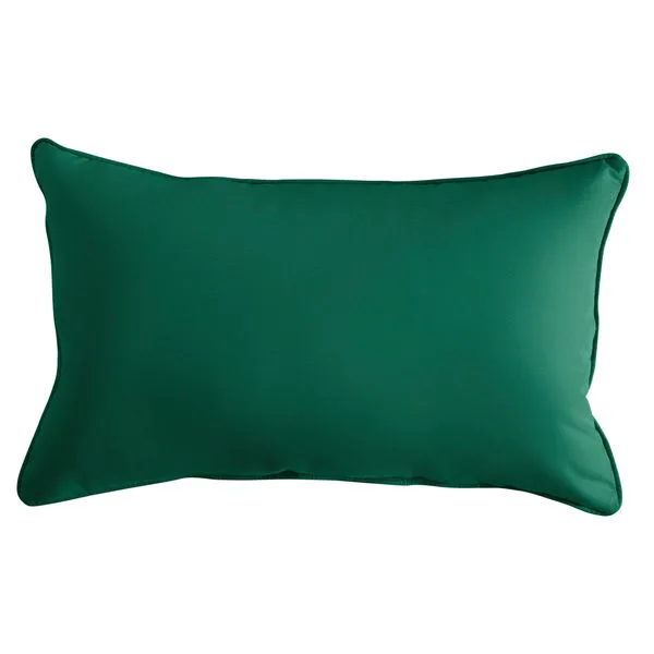 16" Lumbar Pillow in Canvas Forest Green