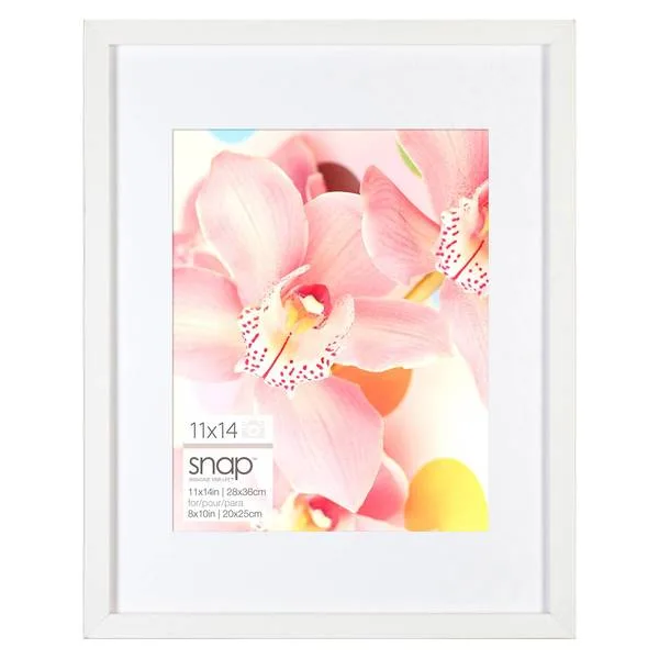 Snap 11"x14" Frame - White
