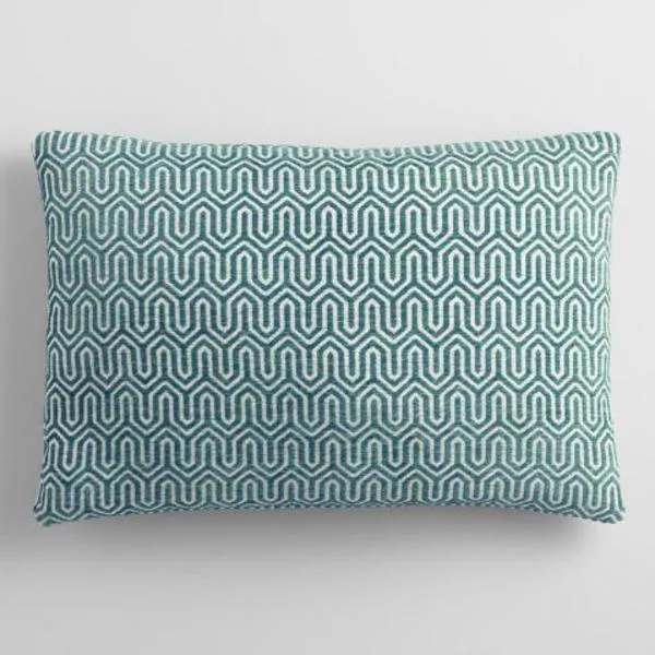 Midnight Blue Chenille Lumbar Pillow
