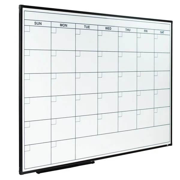 Lockways Dry Erase Calendar Whiteboard