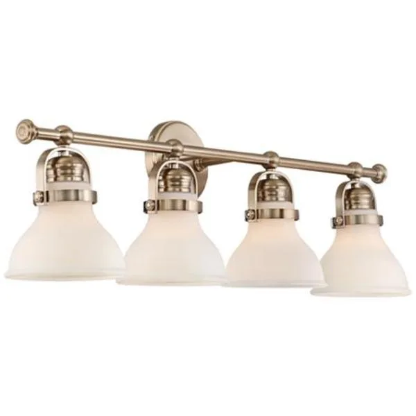 Olsen 33" Wide 4-Light French Gold Bath Light - Style # 9H742