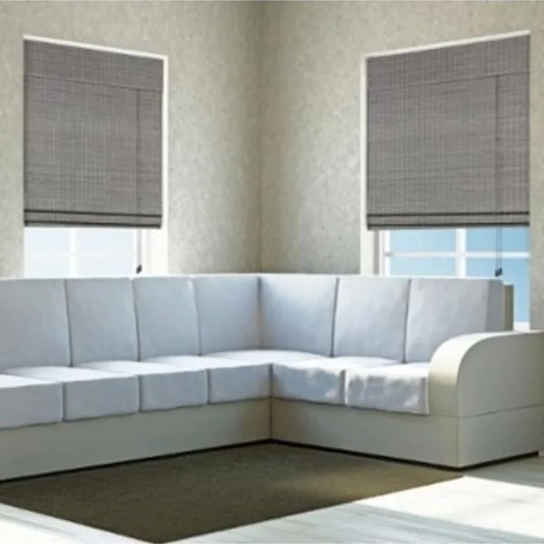 Arlo Blinds Privacy Grey Wash Bamboo Shade