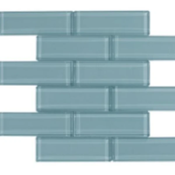 Pure Spa Blue Brick Glass Mosaic