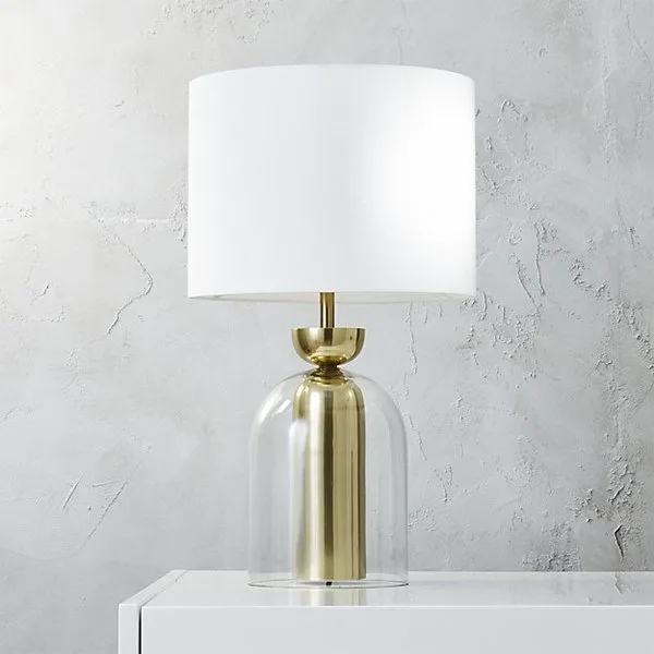 Bell jar table lamp