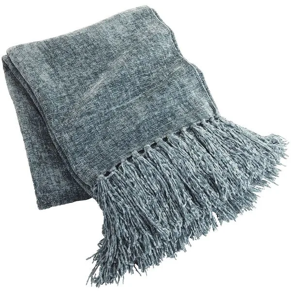 Smoke blue throw