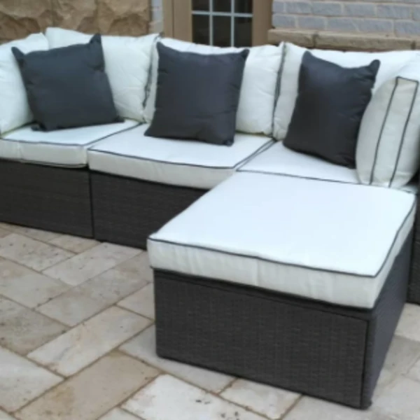 Burruss 4 Piece Sofa Set with Cushions