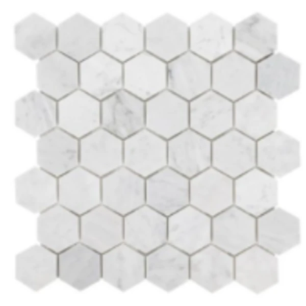 Bianco Carrara Hexagon Marble Mosaic