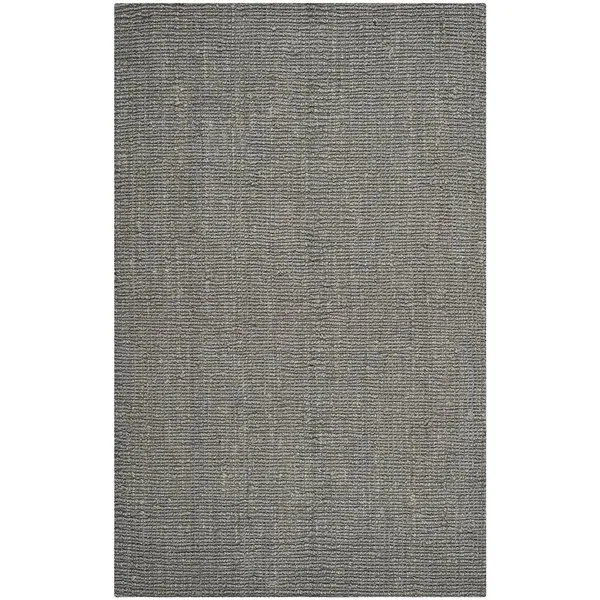 Light gray jute rug
