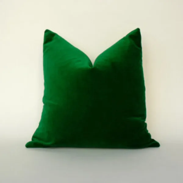Emerald green pillow