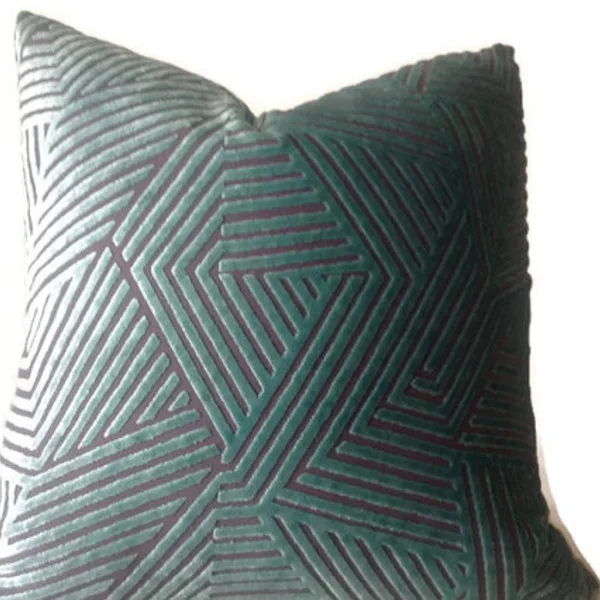 Velvet Maze Pillow Cover