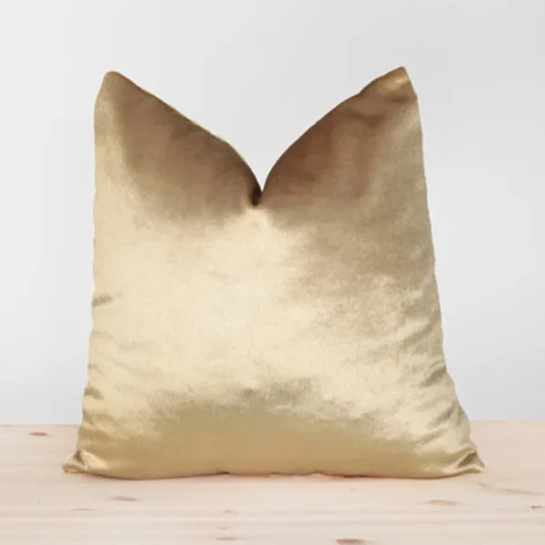 Gold Velvet Pillow Cover