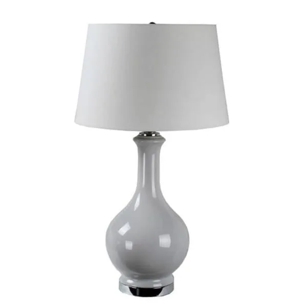 Ceramic Table Lamp - Grey