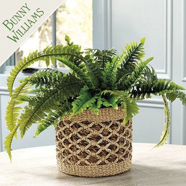 Bunny Williams Woven Cachepot