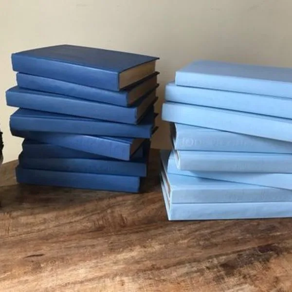 Spring Decor, Blue Books, Light Blue Books