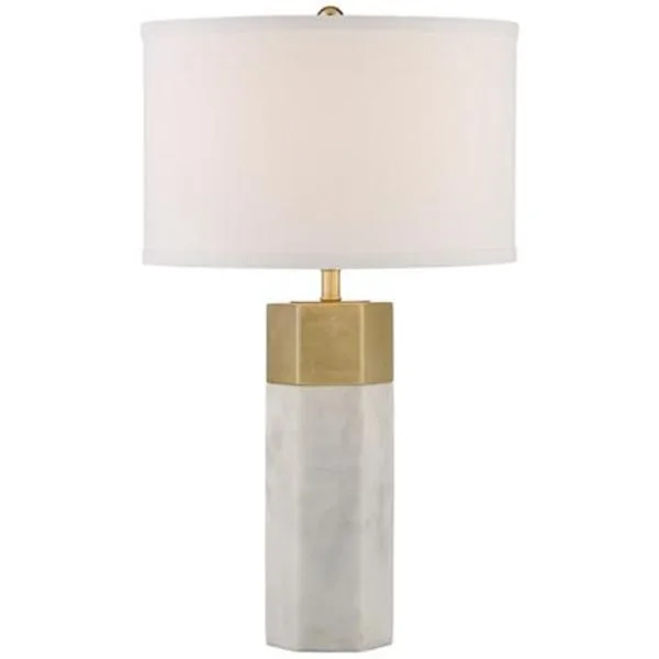 Possini Euro Leala Faux Marble Table Lamp