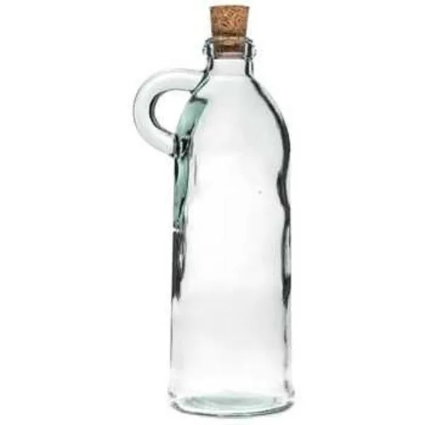 Clear Glass Bottle with Handle