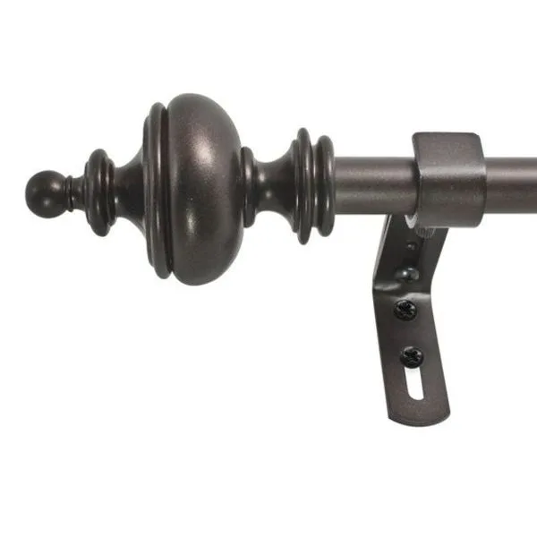 ETHELYN SINGLE CURTAIN ROD & HARDWARE SET