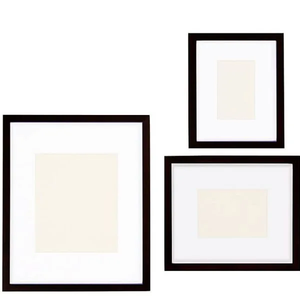 wood gallery frame set of 3