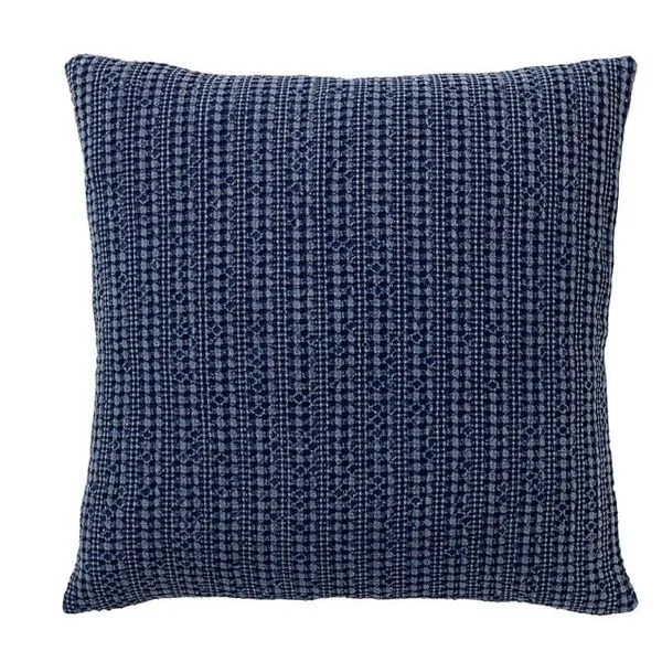 HONEYCOMB PILLOW COVER- 24" INDIGO
