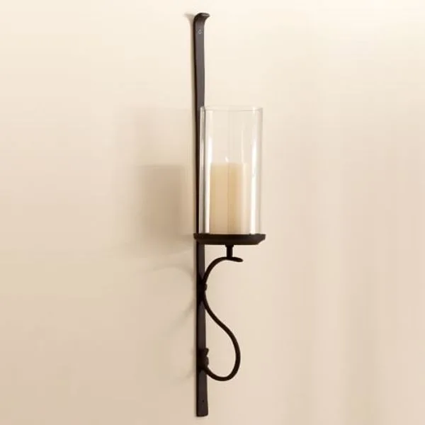 ARTISANAL WALL-MOUNT CANDLEHOLDER-Hurricane , Set of 2