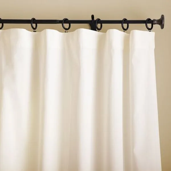 CAMERON COTTON POLE-POCKET DRAPE-MARSHMALLOW-96"