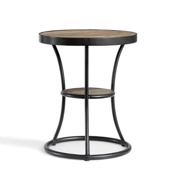 BARTLETT RECLAIMED WOOD METAL SIDE TABLE