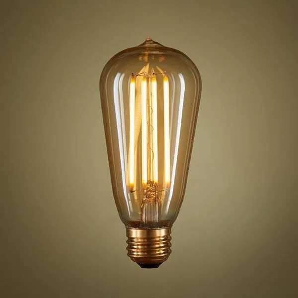 LED TEARDROP FILAMENT 40W EQUIVALENT LIGHT BULB
