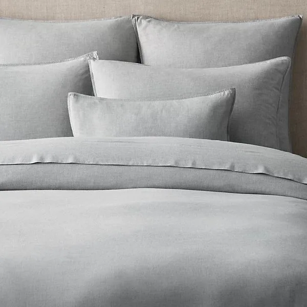 HEATHERED COTTON-CASHMERE DUVET COVER