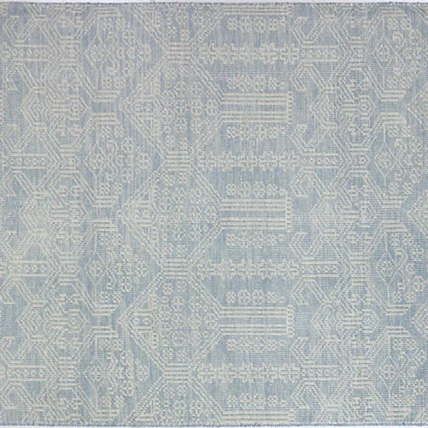 Candace Hand-Knotted Rug, Light Blue